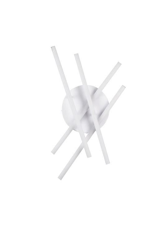 GloboStar Draco Ceiling Mount Light 60cm White with Integrated LED and Remote Control