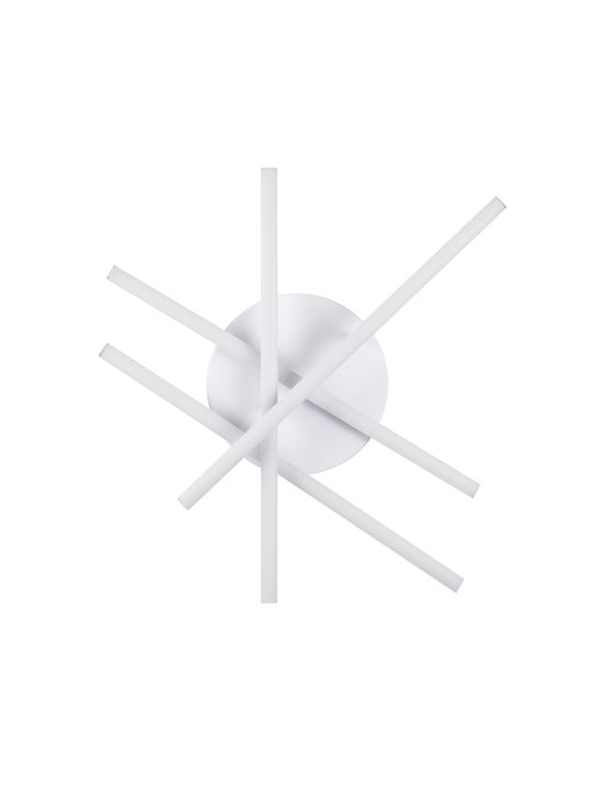 GloboStar Draco Ceiling Mount Light 60cm White with Integrated LED and Remote Control