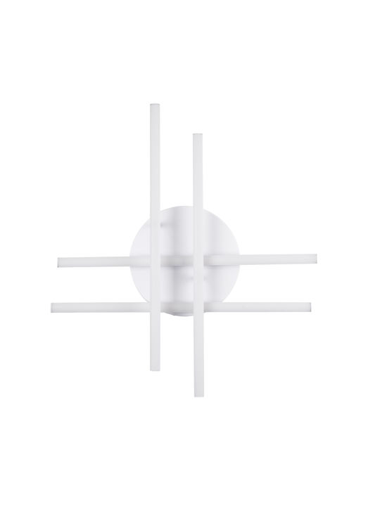 GloboStar Draco Ceiling Mount Light 60cm White with Integrated LED and Remote Control