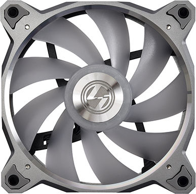 Lian Li Bora Case Fan 120mm (2050rpm / 57.2cfm) with RGB Lighting and 4-Pin PWM Connection 3pcs Bora Silver