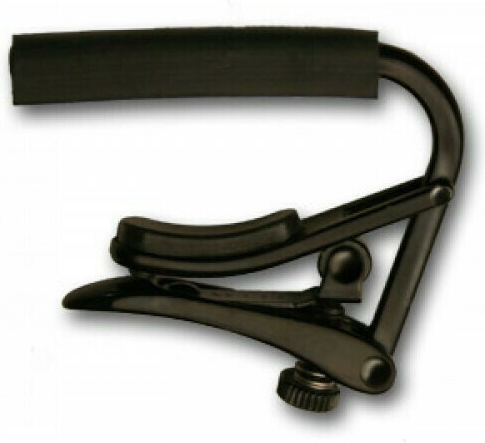 Shubb Metallic Clamp Capo for Classic Guitar C2 Original Capo Black