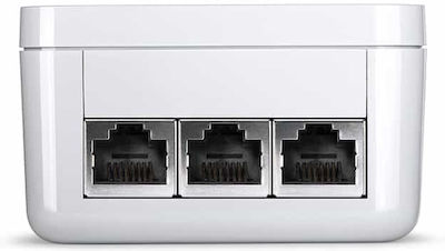 Devolo Magic 2 LAN triple Powerline für kabelgebundene Verbindung mit Durchgangssteckdose Steckdose und 3 Anschlüsse Gigabit Ethernet