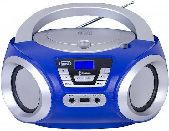 Trevi Portable Radio-CD Player CMP544BT Equipped with USB Blue