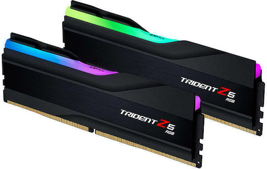 G.Skill Trident Z5 RGB DDR5 32GB RAM με 2x16GB Modules και Ταχύτητα 5600 για Desktop