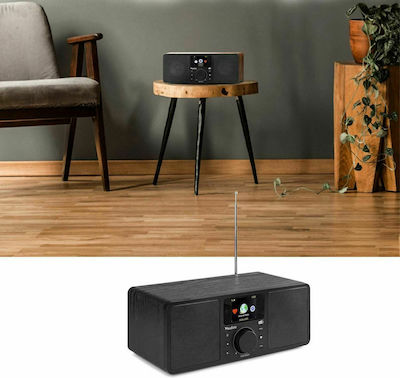 Audizio Rome Tabletop Radio Electric DAB+ with Bluetooth Black