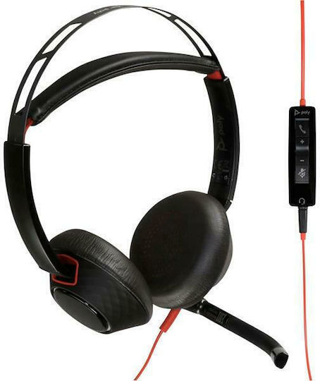 Plantronics Blackwire 5220 On Ear Multimedia Ακουστικά με μικρόφωνο και σύνδεση USB-A