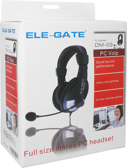 Oakorn Oakorn OK-2010 Über Ohr Multimedia-Headsets mit Mikrofon und Verbindung 3,5 mm Klinke in Schwarz Farbe