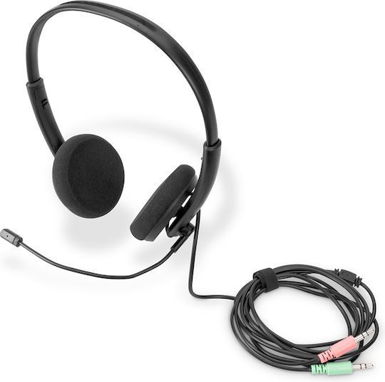 Digitus On Ear Multimedia Headphone with Microphone 3.5mm Jack DA-12202