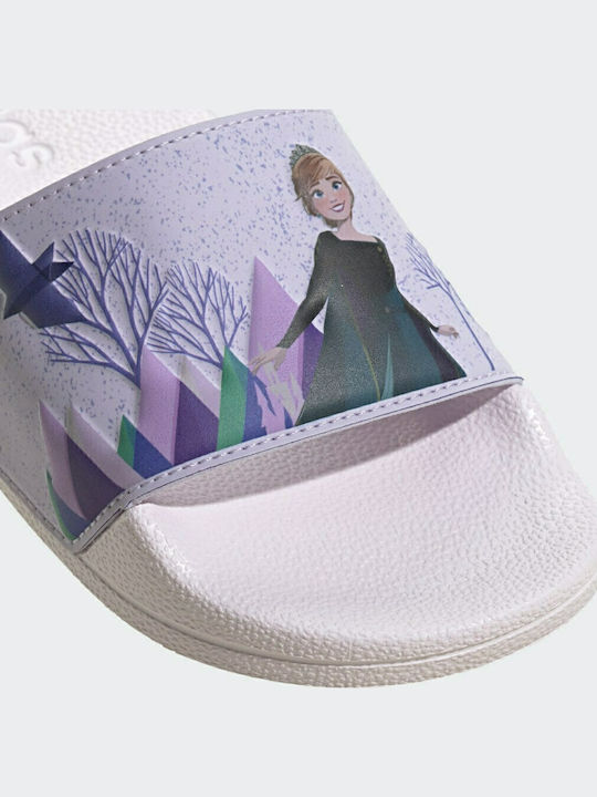Kinder Badeschlappen Gefroren Lila Adilette