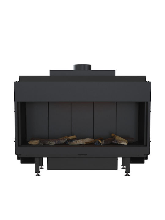 Kratki Kaminofen Gas 9kW Gerade mit fester Tür