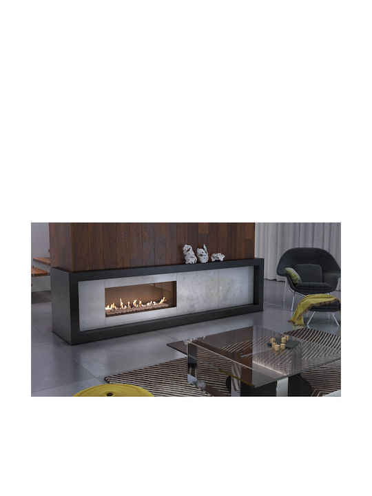 Kratki Kaminofen Gas 9kW Gerade mit fester Tür