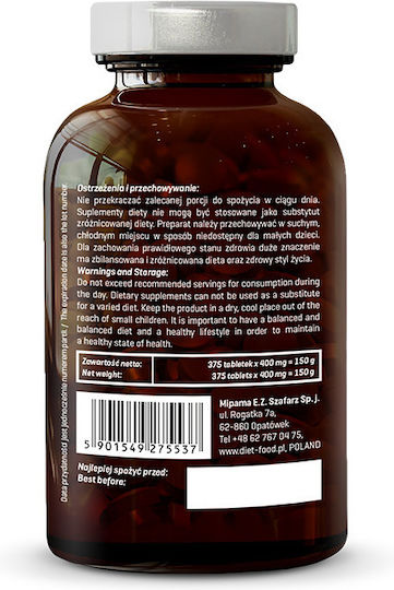 Diet-Food Bio Spiroulina 400мг 375 табове