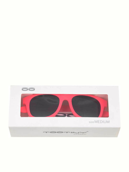 iTooTi Square Kids Sunglasses with Mirror Lens Pink for 3-6 Years