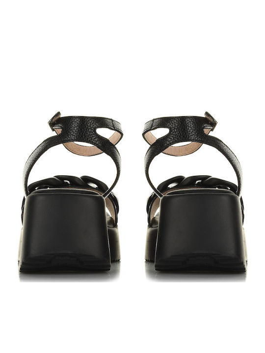 Suede Sandals Black