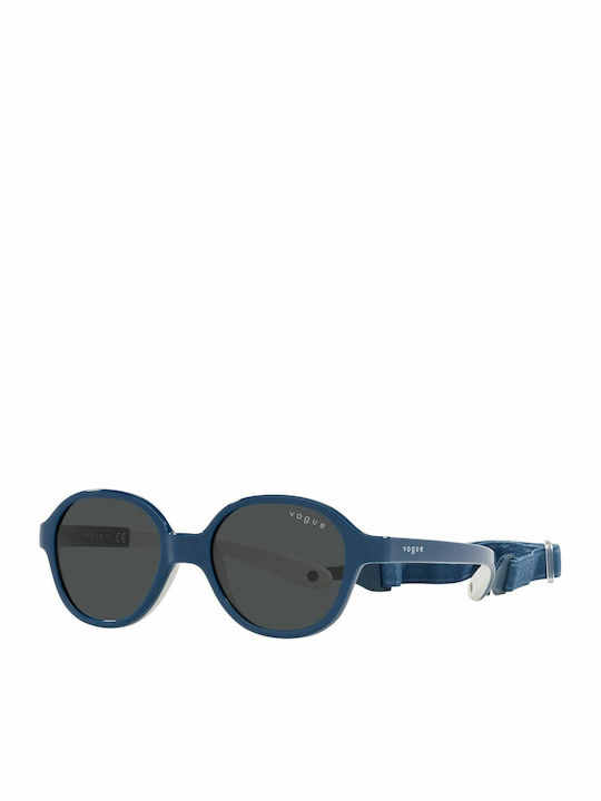 Vogue Rund Kinder-Sonnenbrillen Blau