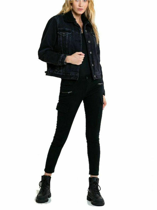 BIG STAR Damenjeans schwarz, Seitentaschen, Helen Low Waist Adela 900 Schwarz