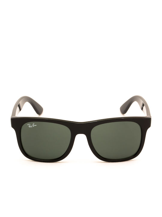 Ray Ban Άθραυστα Τετράγωνα Παιδικά Γυαλιά Ηλίου Μαύρα για 7-11 Ετών