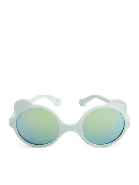 KiETLA Ourson Unbreakable Baby Sunglasses with Mirror Lens Almond Green for 0-1 Year