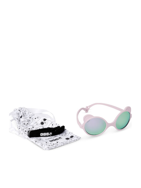 KiETLA Ourson Unbreakable Baby Sunglasses Light Pink for 0-1 Year
