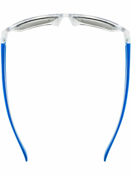 Uvex Sportstyle 508 Clear Blue Τετράγωνα Παιδικά Γυαλιά Ηλίου με Καθρέφτη Φακό Διάφανα
