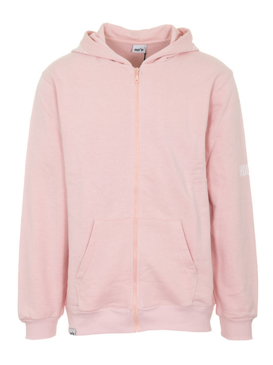 Hoof This Is Hoof Men's Sweatshirt Jacket with Hood and Pockets Pink