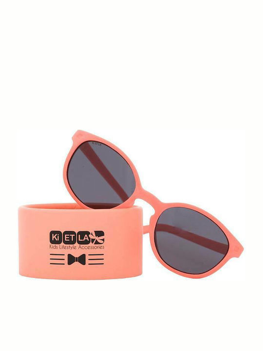 KiETLA Wazz Unbreakable Baby Sunglasses Grapefruit for 1-2 Years