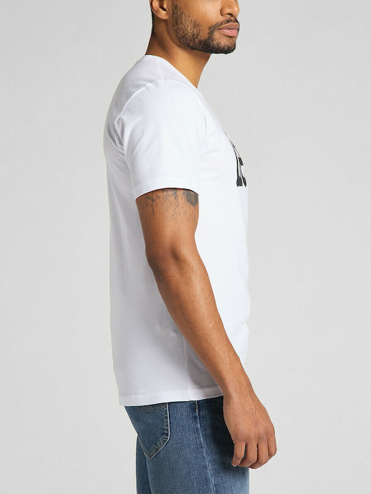 Wobbly Logo Tricou Alb