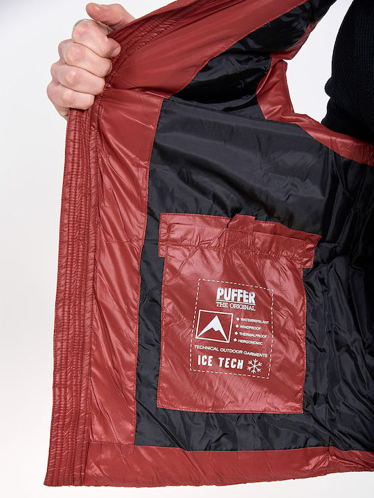 Αμάνικο Μπουφάν Puffer Μπορντό