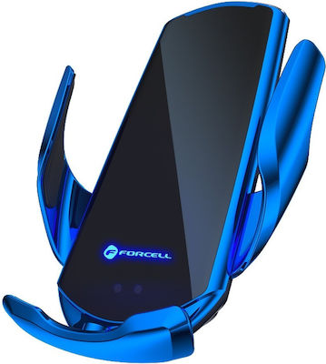 Forcell Mobile Phone Holder Car HS1 Blue with Adjustable Hooks and Wireless Charging Blue FOCM-092190