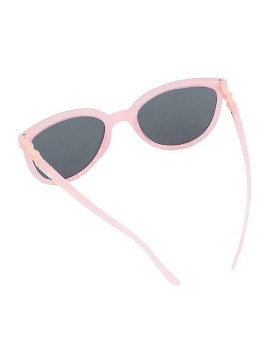 KiETLA BuZZ Unbreakable Butterfly Kids Sunglasses with Polarized Lens Pink Glitter for 4-6 Years