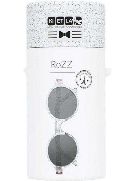 KiETLA Rozz Unbreakable Round Kids Sunglasses with Polarized Glitter Lens for 4-6 Years