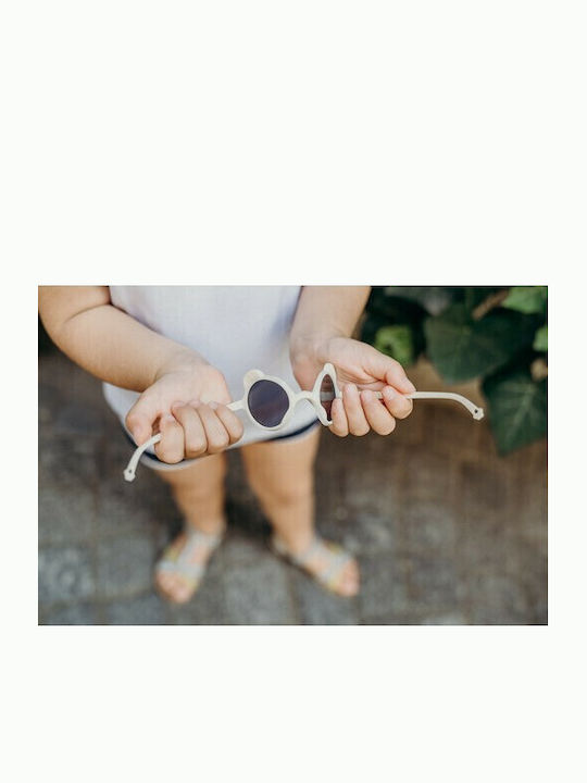 KiETLA Ourson Unbreakable Kids Sunglasses with Mirror Lens Peach for 2-4 Years