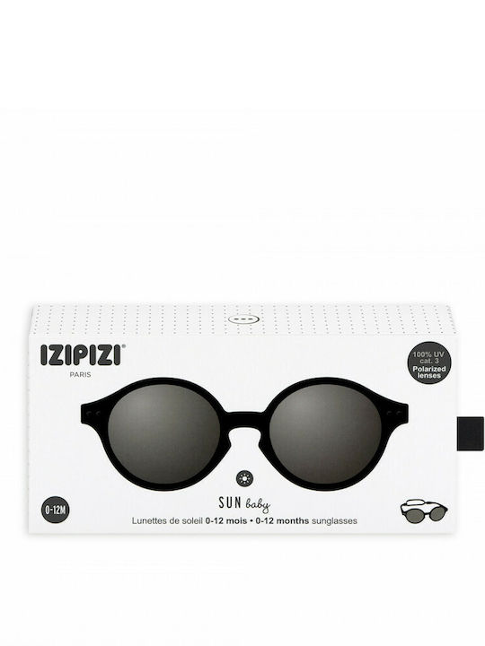 Izipizi Round Baby Sunglasses Black for 0-9 Months