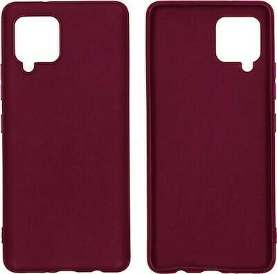 Matt TPU case for Samsung A12 burgund