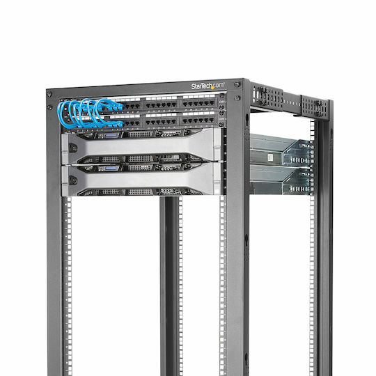 StarTech Επιδαπέδια Καμπίνα Rack 18U Μαύρο 4POSTRACK18U