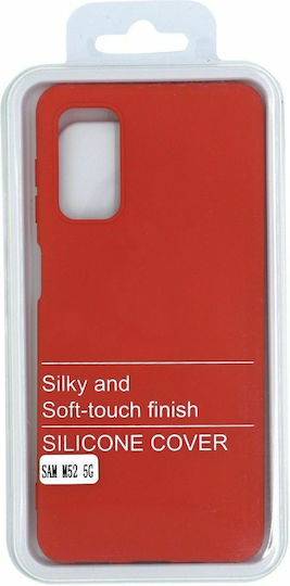 Ancus Liquid Back Cover Σιλικόνης Κόκκινο (Galaxy M52)