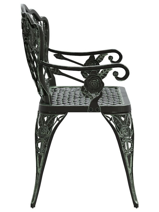Bancă Exterior Metalic Verde 108x60x83cm