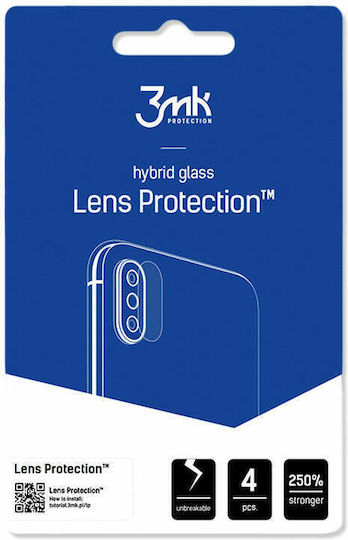 3MK Lens Protection 4τμχ Προστασία Κάμερας Μεμβράνη Διάφανο για το Redmi 10