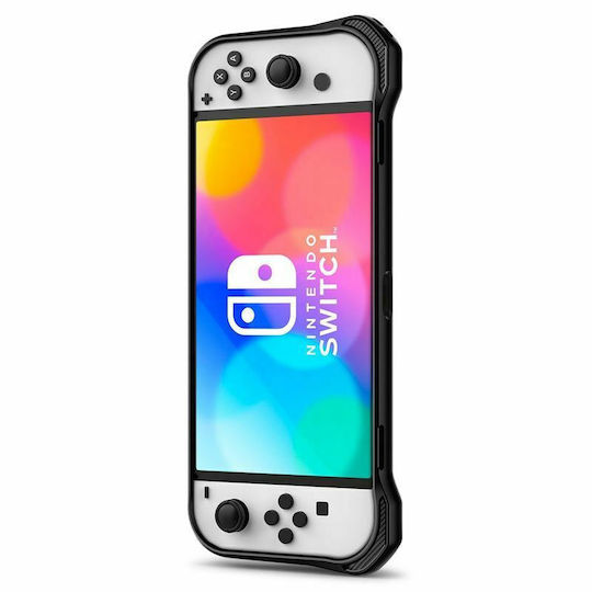 Spigen Rugged Armor Oled Plastic Switch Controller Protective Case Black