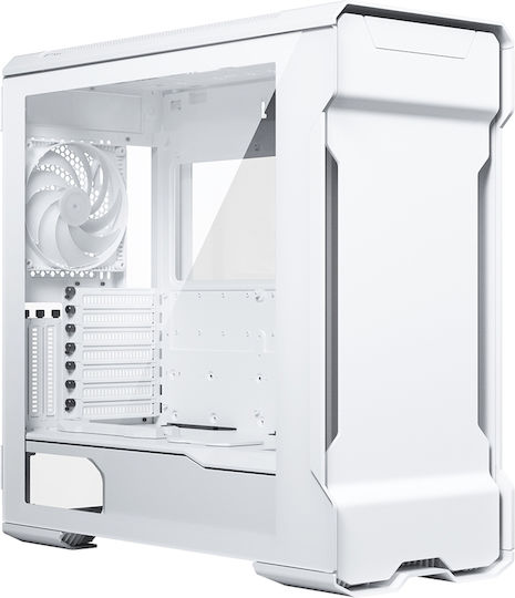 Phanteks Enthoo Evolv X Glass Gaming Midi-Turm Computergehäuse mit Seitenfenster und RGB-Beleuchtung Weiß