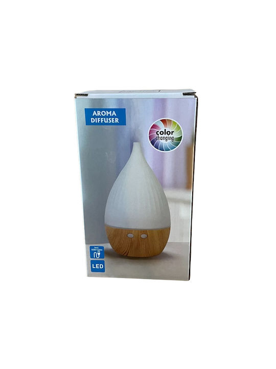 Ancient Wisdom LED Aromatherapie-Diffusor Ultraschall AJ-509 Weiß 120ml