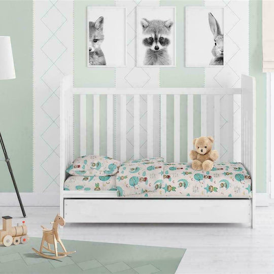 Dimcol Baby Duvet Cover Reach the Stars 192 Green 120x160cm