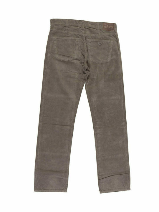 Armani Jeans Men's Trousers in Slim Fit Khaki