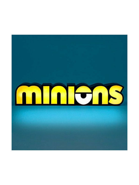 Fizz Creations Kids Decorative Lamp Minions Logo Yellow 30cm