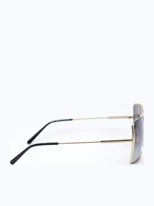 Michael Kors Michael Kors Women's Sunglasses with Black Metallic Frame and Gray Lenses MK1053 101411