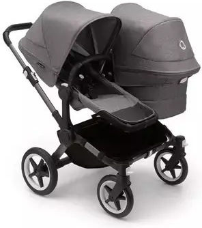 Bugaboo Donkey 5 Mono Complete Adjustable 2 in 1 Baby Stroller Suitable for Newborn Graphite - Grey Melange 13kg