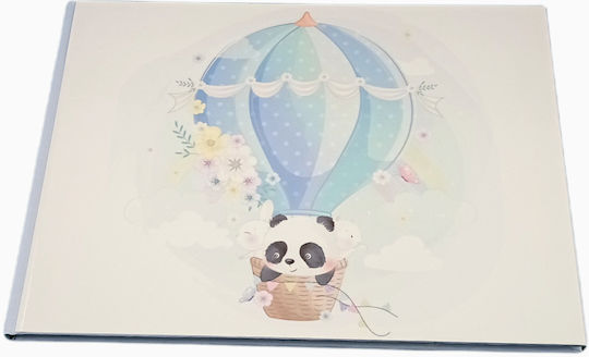 Riniotis Panda Книга за гости с тема Горещ въздушен балон от Картон