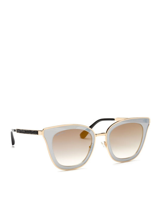 Jimmy Choo Women's Sunglasses with Gray Metallic Frame and Gray Lenses