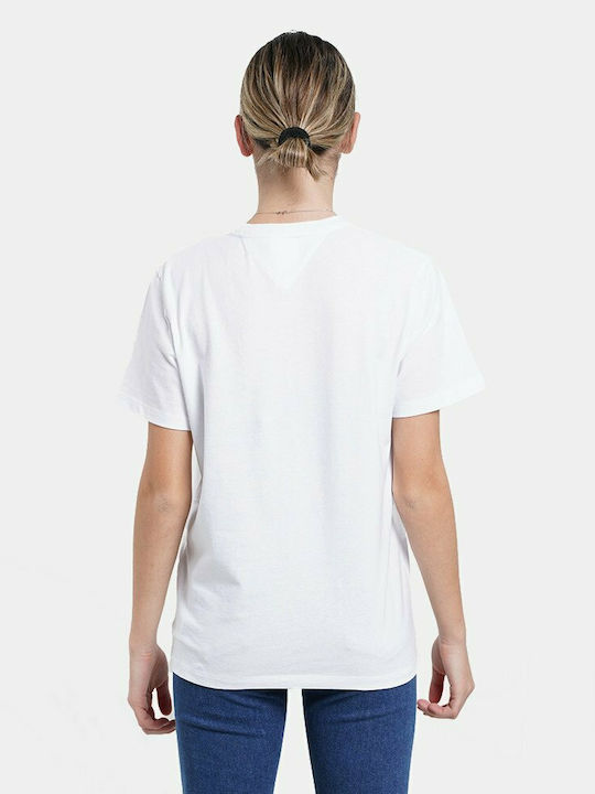 Tommy Hilfiger Signature Γυναικείο T-shirt Λευκό