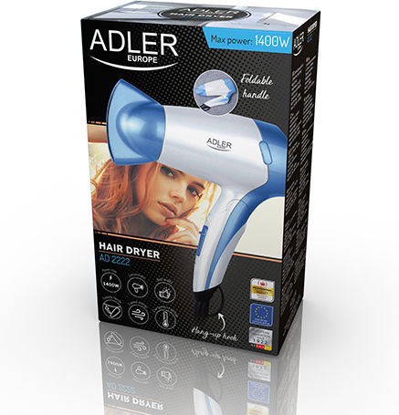 Adler Hair Dryer Travel Hair Dryer 1200W CR 2254